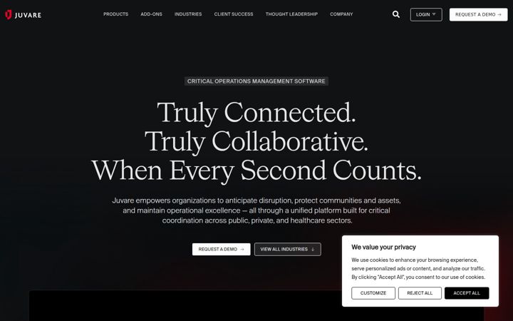 Screenshot of juvare.com