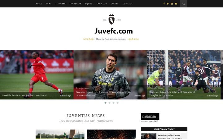 Screenshot of juvefc.com