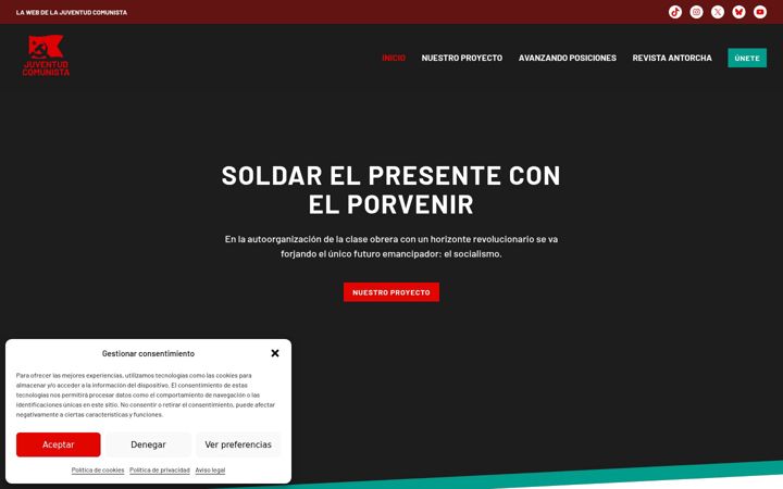 Screenshot of juventudes.org
