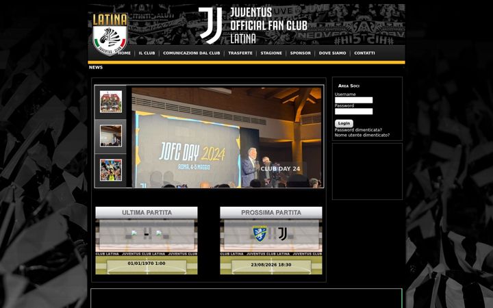Screenshot of juventusclublatina.it
