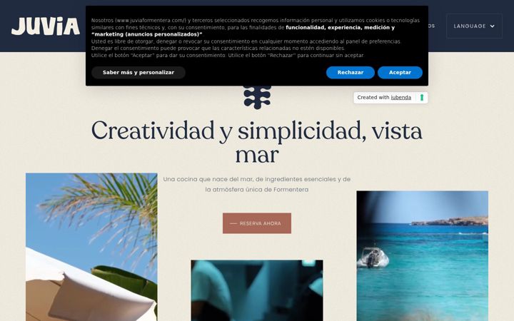 Screenshot of juviaformentera.com