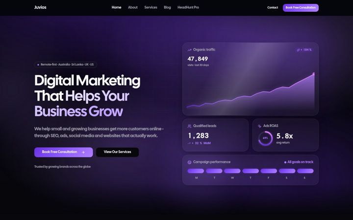 Screenshot of juvios.com