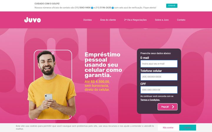 Screenshot of juvocredito.com.br