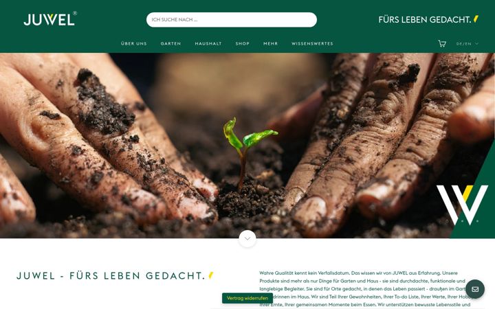 Screenshot of juwel-garden.com