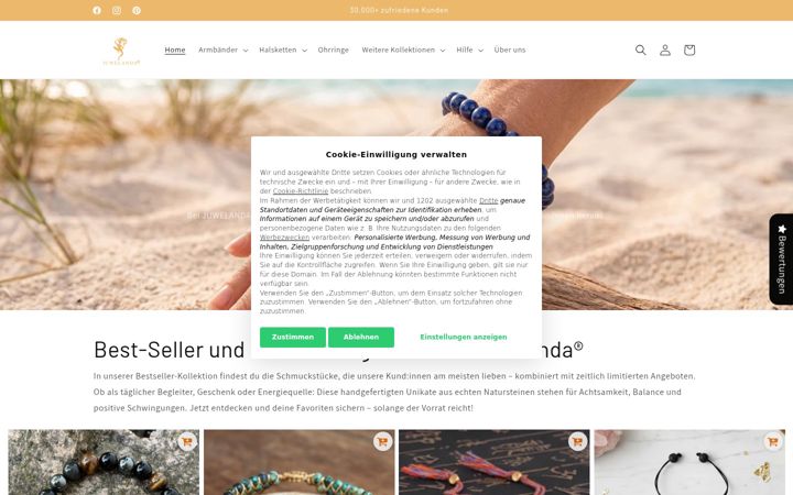 Screenshot of juwelanda.de
