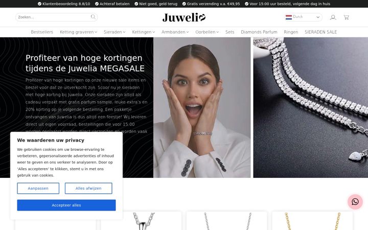Screenshot of juwelia.nl