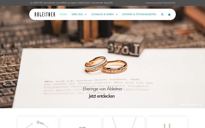 Screenshot of juwelier-ableitner.at