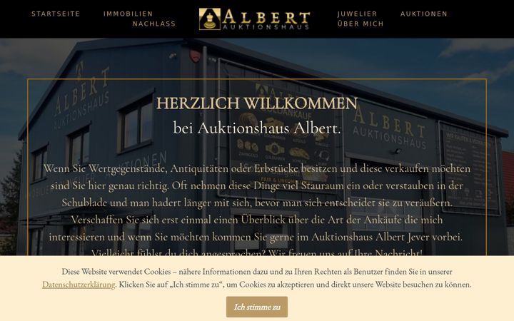 Screenshot of juwelier-albert.de