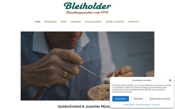 Screenshot of juwelier-bleiholder.de