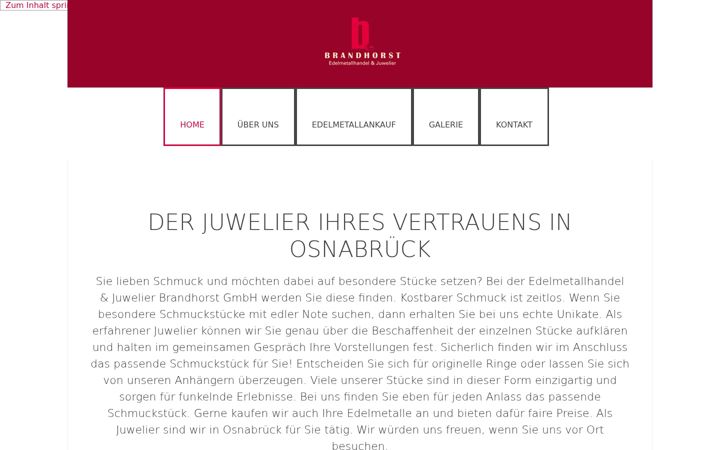 Skärmbild av juwelier-brandhorst.de