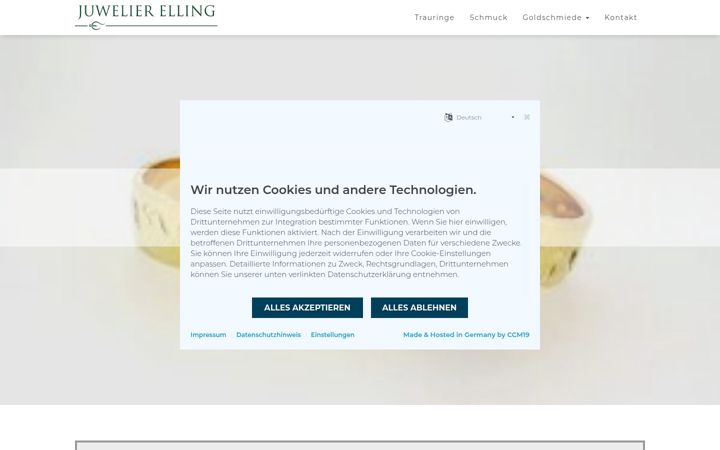 Screenshot of juwelier-elling.de
