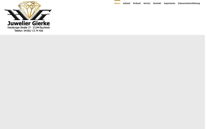 Screenshot of juwelier-gierke-buchholz.de