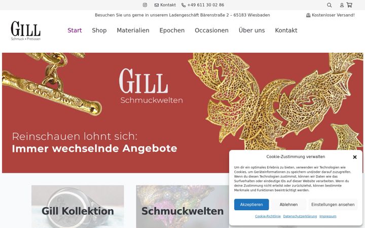 Screenshot of juwelier-gill.de