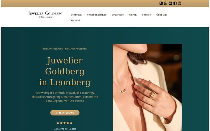 Screenshot of juwelier-goldberg.de