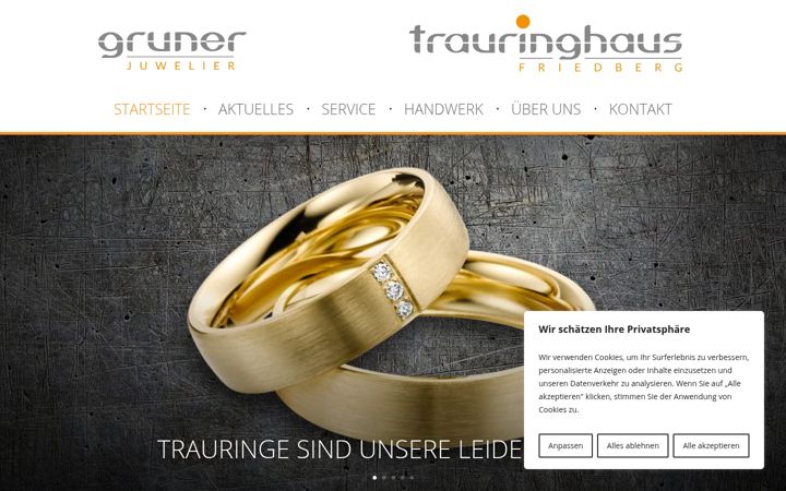 Screenshot of juwelier-gruner.de
