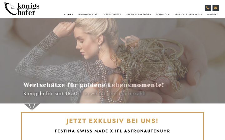 Screenshot of juwelier-koenigshofer.at