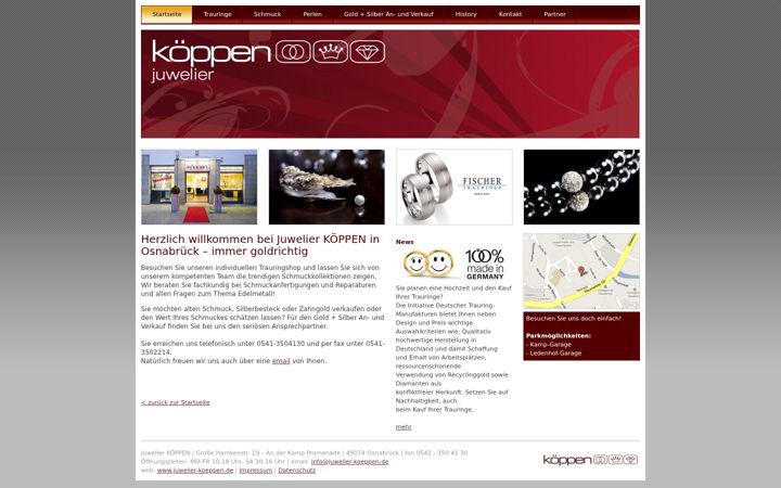 Screenshot of juwelier-koeppen.de