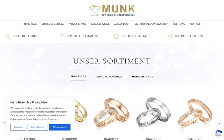 Screenshot of juwelier-munk.de