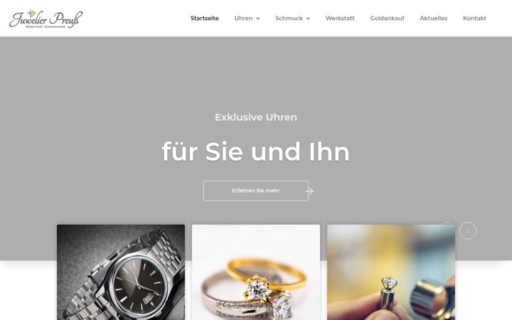 Screenshot of juwelier-preuss.de