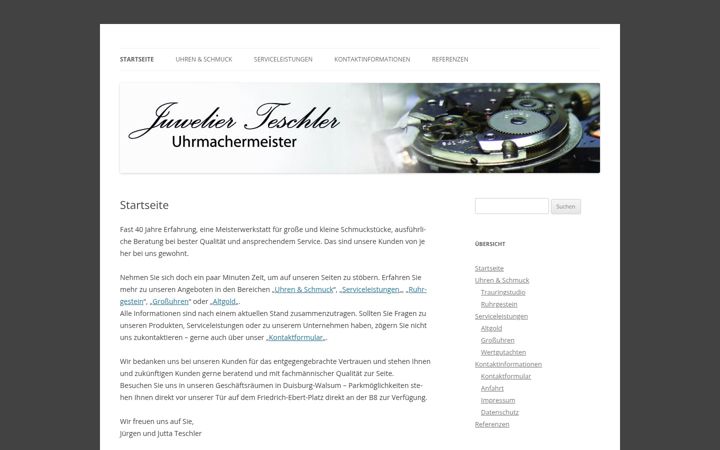 Screenshot of juwelier-teschler.de