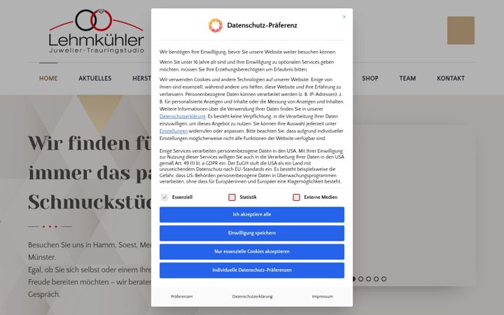 Screenshot of juwelier-trauringschmiede.de