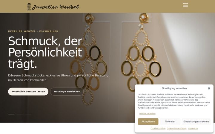 Screenshot of juwelier-wenzel.com