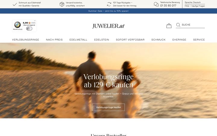 Screenshot of juwelier.at