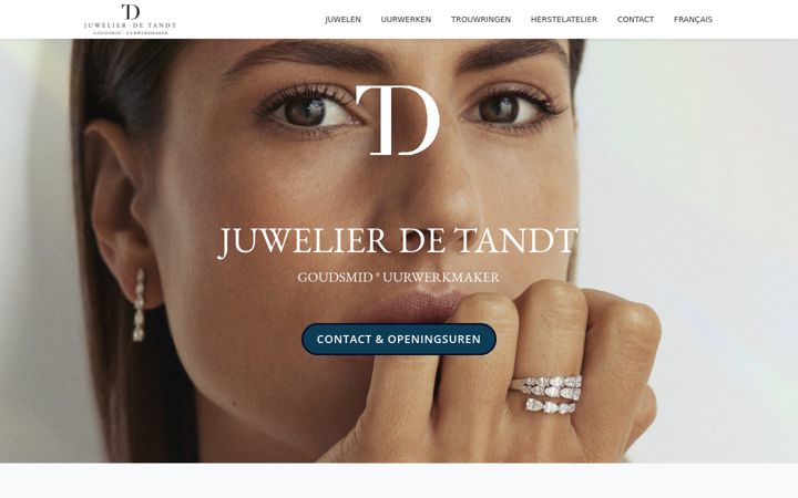 Screenshot of juwelierdetandt.be