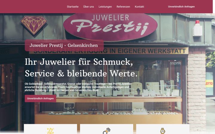 Screenshot of juwelierprestij.de