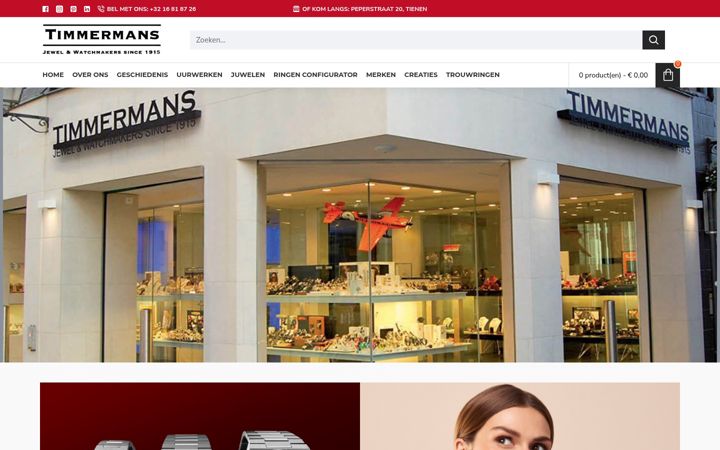 Screenshot of juweliertimmermans.com