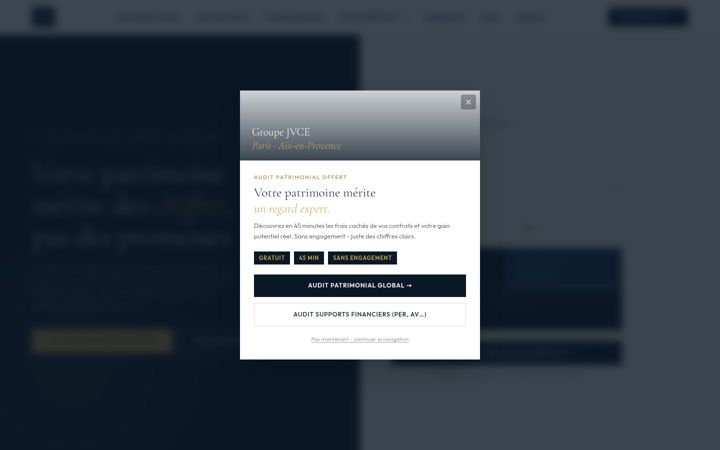 Screenshot of jvce-patrimoine.com