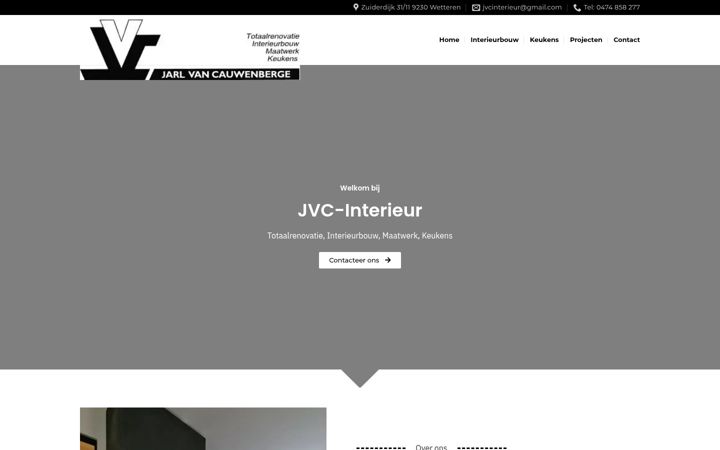 Screenshot of jvcinterieur.be
