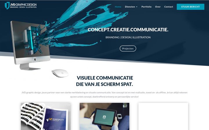 Screenshot of jvdgraphicdesign.nl