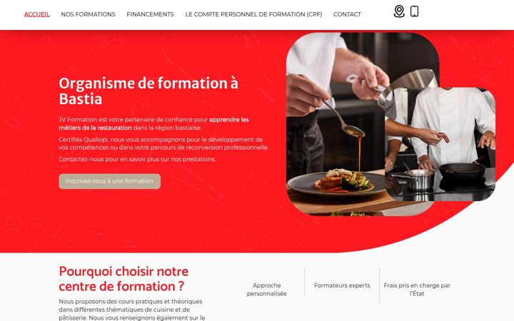 Screenshot of jvformation-corse.fr