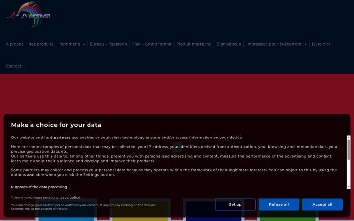 Screenshot of jvimprimer.fr