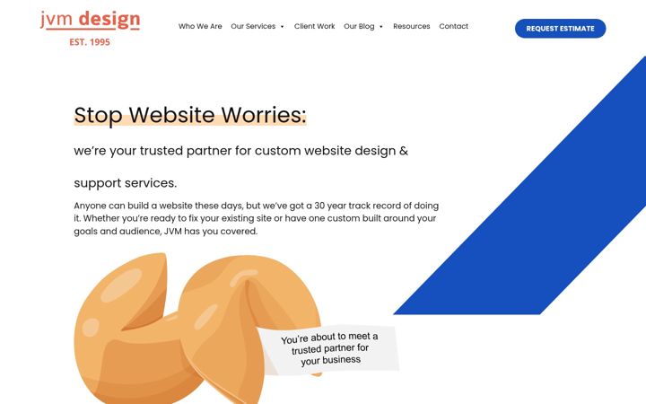 Screenshot of jvmediadesign.com