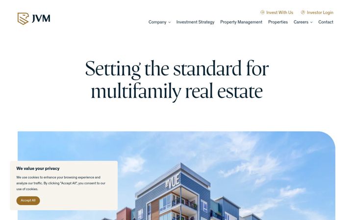Screenshot of jvmrealty.com