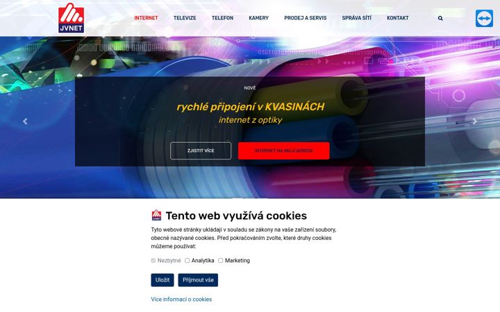 Screenshot of jvnet.cz