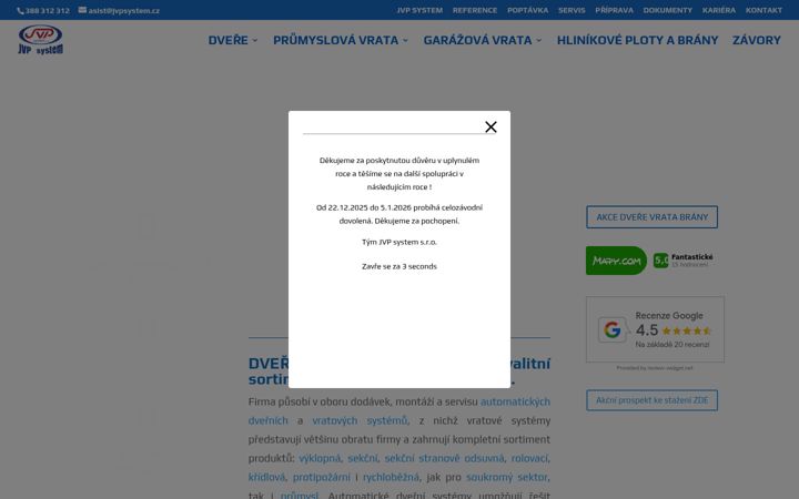 Screenshot of jvpsystem.cz