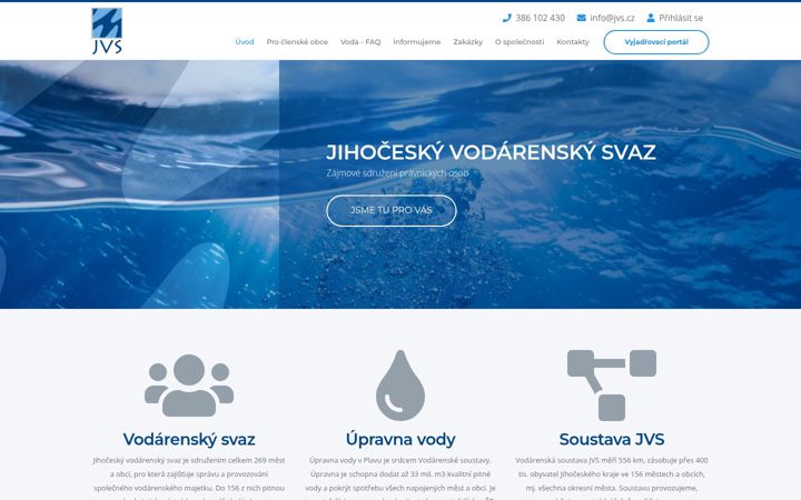 Screenshot of jvs.cz