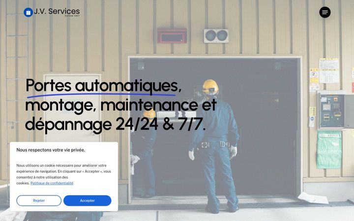 Screenshot of jvservices.ch