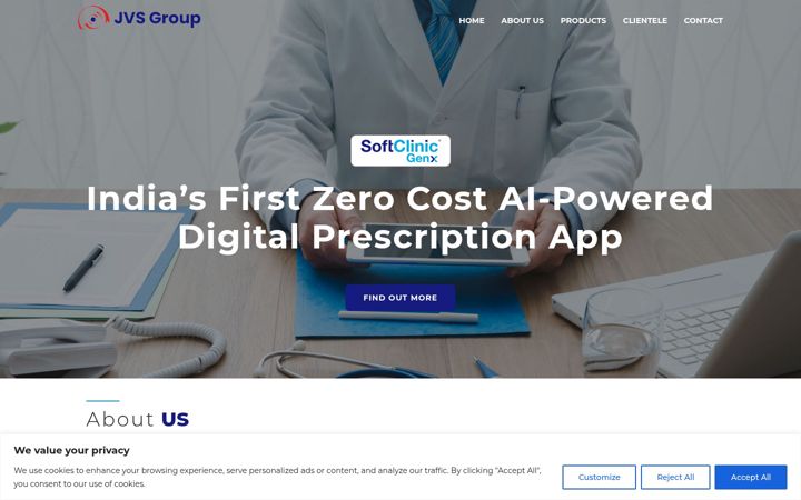 Screenshot of jvsgroup.com