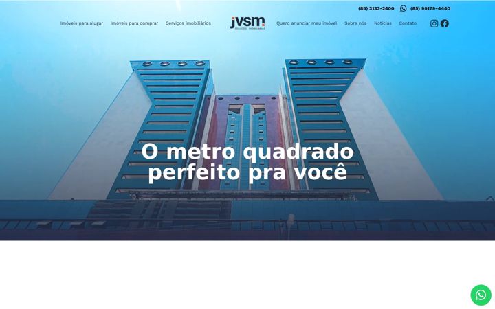 Screenshot of jvsm.com.br