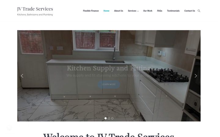 Screenshot of jvtradeservices.co.uk