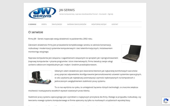 Screenshot of jw-serwis.com