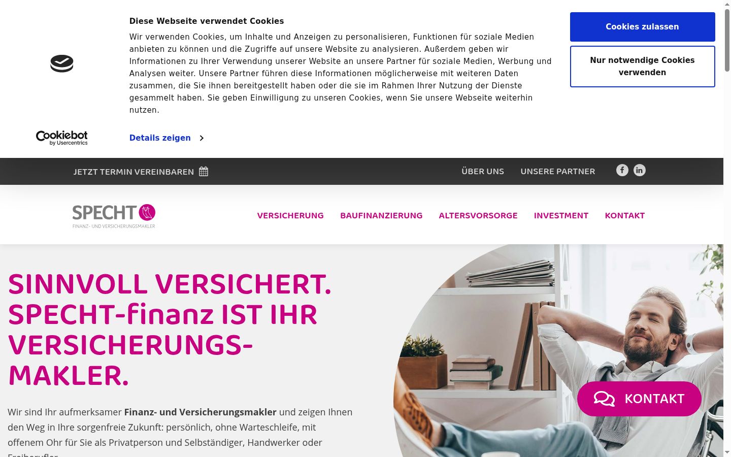 Screenshot van de toestemmingsbanner zoals getoond vóór enige interactie