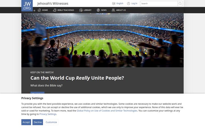 Screenshot ta' jw.org