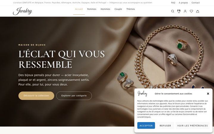 Screenshot of jwahry.com