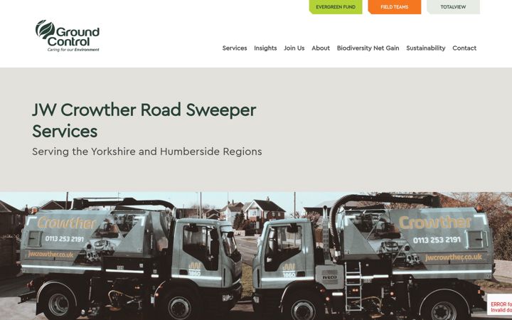 Screenshot of jwcrowther.co.uk