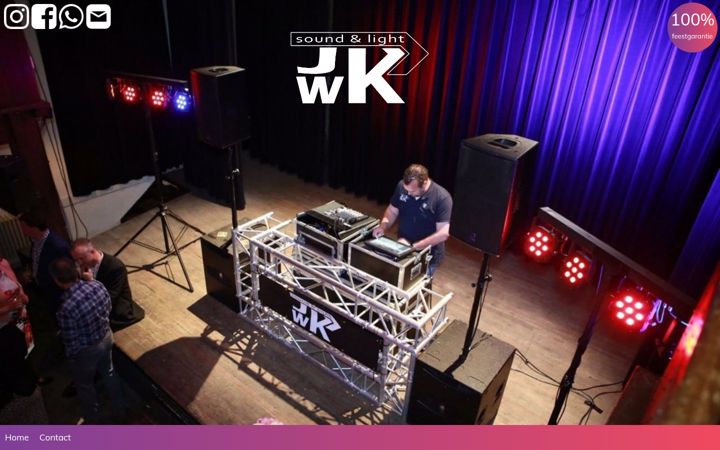 Screenshot of jwksoundlight.nl